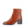 Bottine Regarde le Ciel marron en cuir avec doublure textile doux